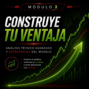 «Aprende a leer el mercado como un profesional»<br>Módulo 2<br>Construye Tu Ventaja<br>Análisis técnico avanzado y las 12 estrategias del método LLELB.